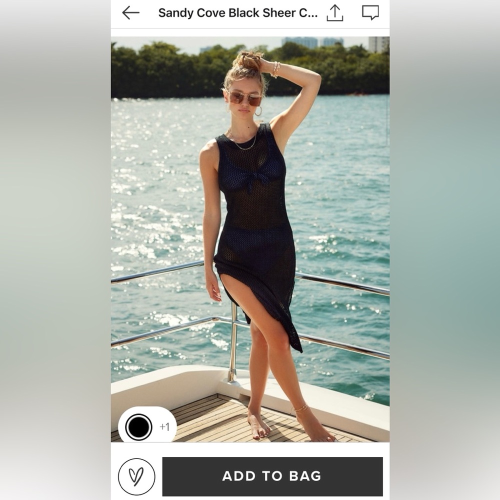 Lulu’s Knit Black Coverup